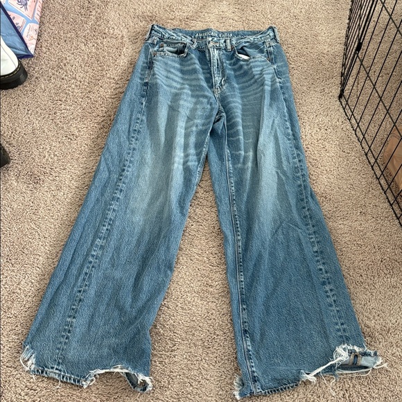 American Eagle Outfitters Denim - American Eagle Outfitters Light Blue Denim wide legs Jeans